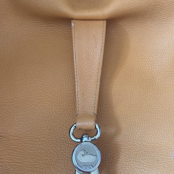 Dooney and Bourke Mustard Yellow Pebble Grain Logo Lock Sac - Picture 6 of 11